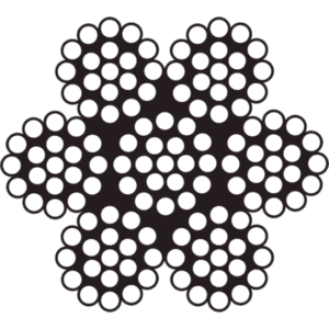 Lina stalowa 6x19 + IWS 1960 N/mm²