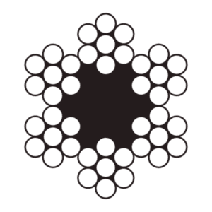 Lina stalowa 6x7 + FC PCV 1770 N/mm²