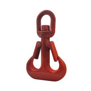 Hak obrotowy dwurożny z łożyskiem WDE