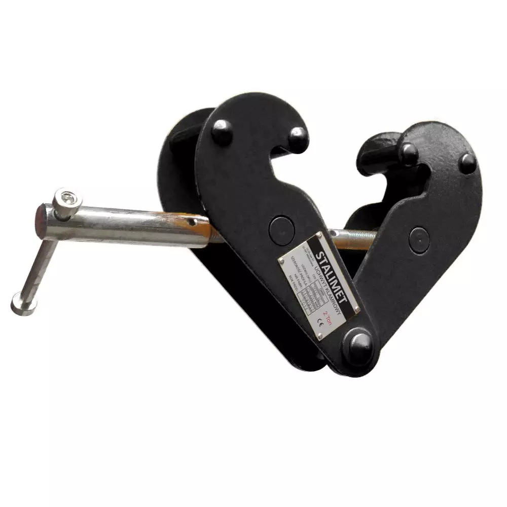 Uchwyt klamrowy do belek dwuteowych DWR 1000 kg czarny